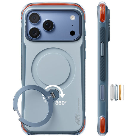 iPhone 18 Pro Max / 17 Pro Max TORRAS Ostand Q3 Air Case - MagSafe Compatible - Blue