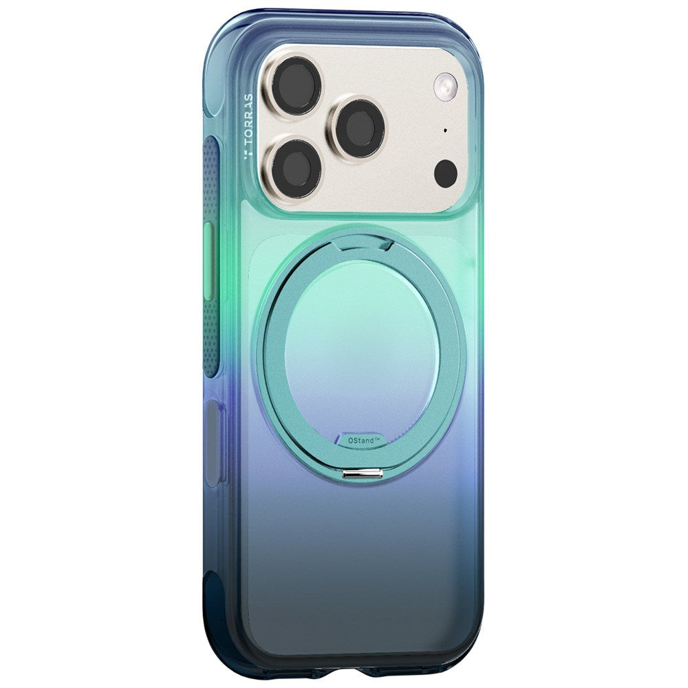 iPhone 18 Pro Max / 17 Pro Max TORRAS O3 Air Gradient Case - MagSafe Compatible - Green / Blue