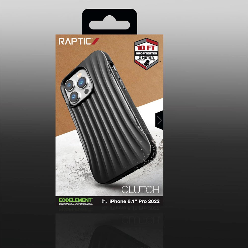 iPhone 14 Pro Raptic Clutch Series Craftsman Case - Black