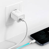 Baseus Super Si 20W Wall Charger USB-C Quick Charge with Lightning Cable - White