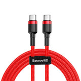 Baseus Cafule 60W USB-C to USB-C Cable - 1 Meter - Red