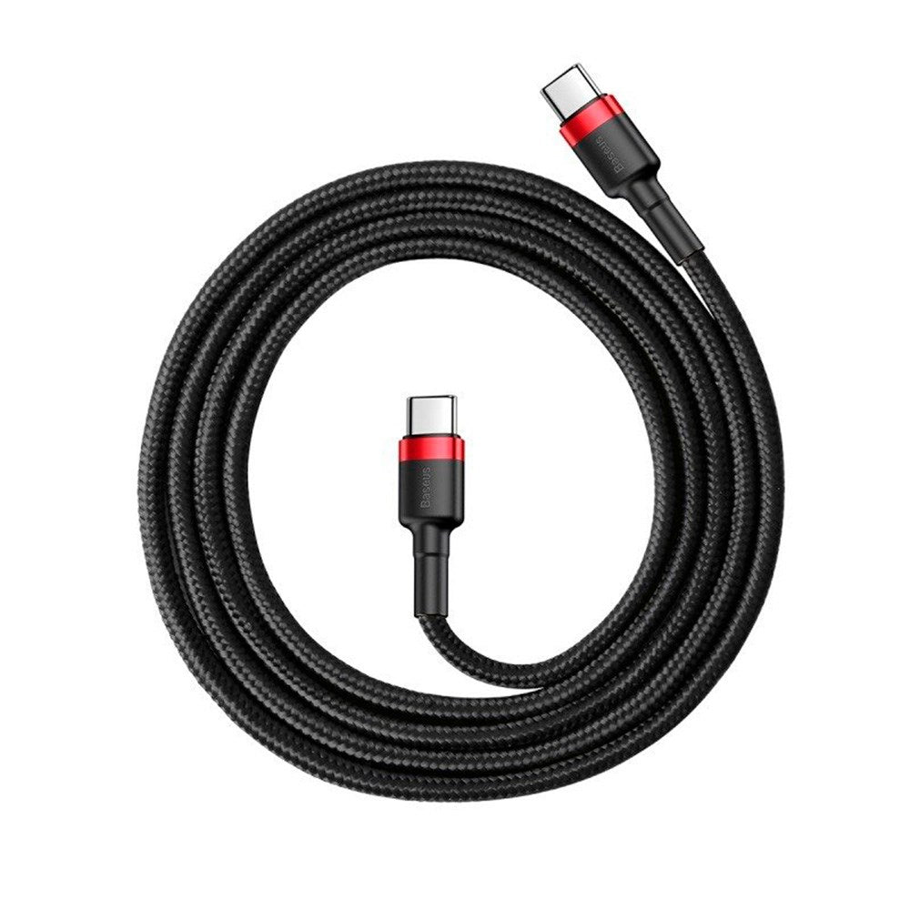 Baseus Cafule 60W USB-C to USB-C Cable - 2 Meter - Black / Red