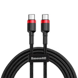 Baseus Cafule 60W USB-C to USB-C Cable - 2 Meter - Black / Red