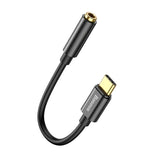 Baseus L54 USB-C to 3.5 mm Mini Jack Audio Adapter - 9 cm - Black