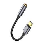 Baseus L54 USB-C to 3.5 mm Mini Jack Audio Adapter - 9 cm - Grey