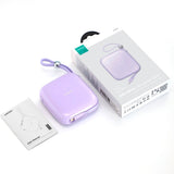 Joyroom Jelly Series JR-L003P Powerbank 22.5W - USB-C PD / USB-A w. Built-in Lightning - 10,000 mAh - Purple