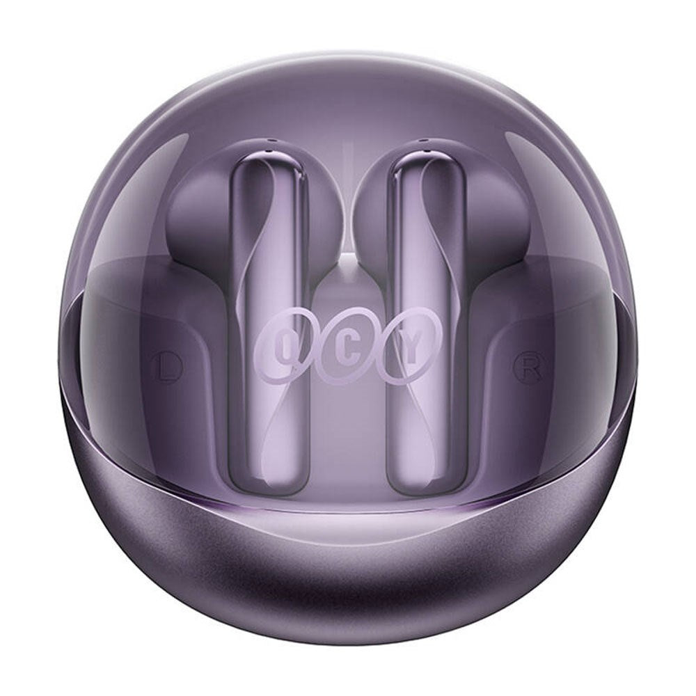 QCY AilyBuds Clear True Wireless In-Ear Headphones - Purple