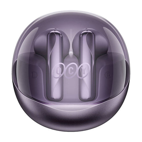 QCY AilyBuds Clear True Wireless In-Ear Headphones - Purple