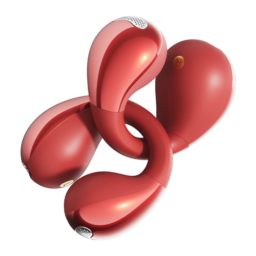 QCY Crossky Clip True Wireless Open-Ear Headphones - Red