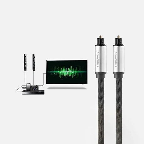 UGREEN AV108 Optical Toslink to Toslink Cable - 2m - Grey
