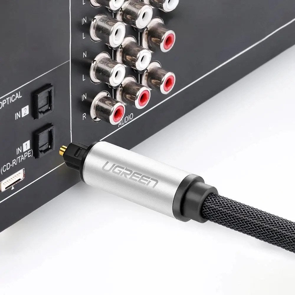UGREEN AV108 Optical Toslink to Toslink Cable - 2m - Grey