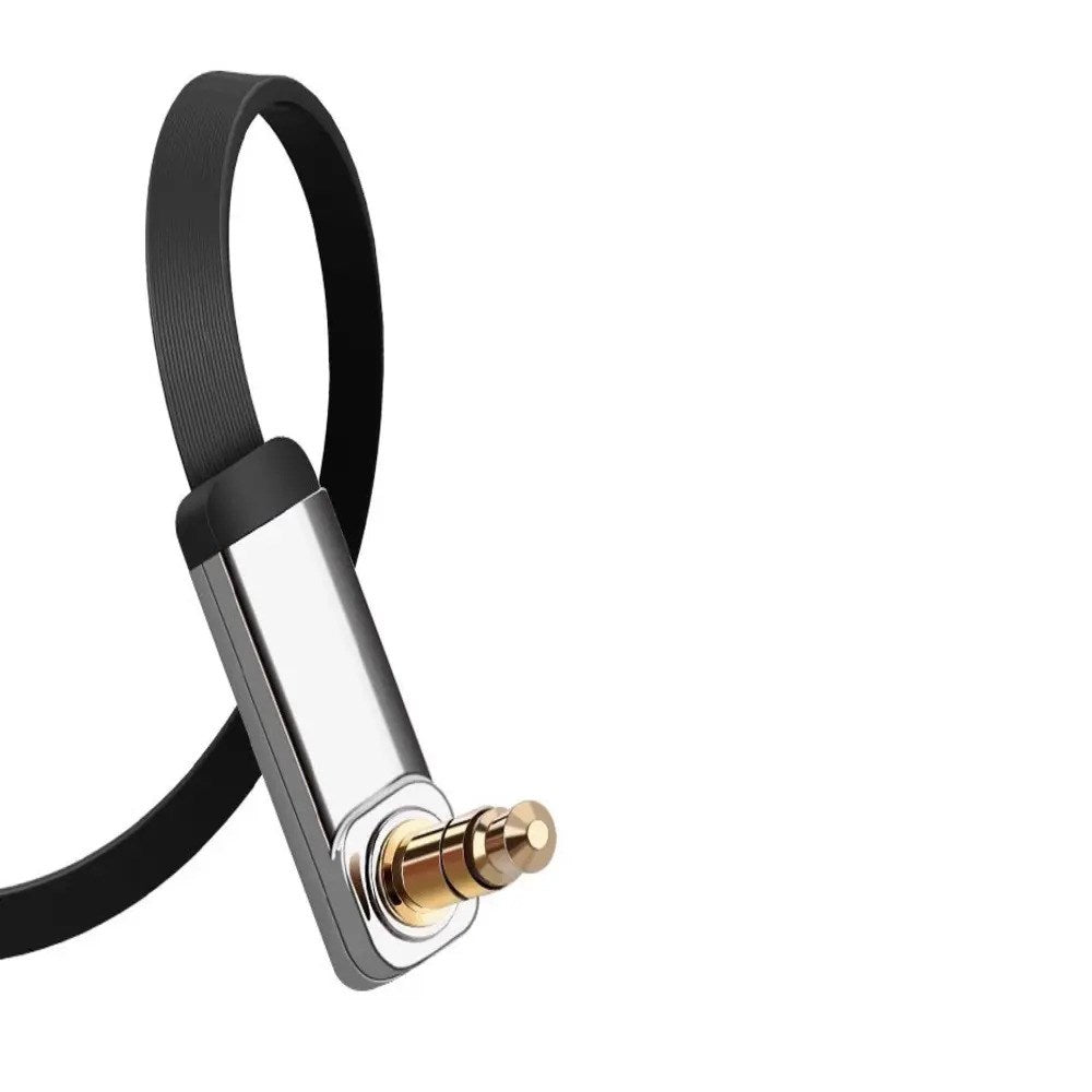 UGREEN Angled 3.5mm Mini Jack Audio Cable - 2m - Black / Silver
