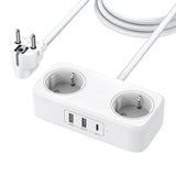 UGREEN DigiNest Life Socket with 2 x USB-A & 1 x USB-C - White