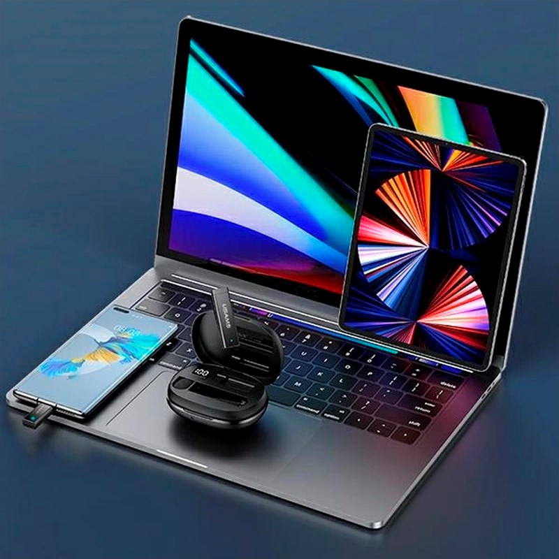 USAMS Wireless Lavalier Microphone Lightning - Black