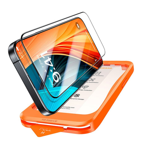 TORRAS iPhone 16 Plus Full Fit Tempered Screen Protector Glass - Transparent