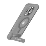 TORRAS iPhone 16 Pro Max Pstand Hybrid Case with Stand Function - MagSafe Compatible - Grey