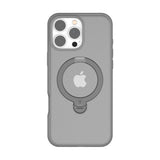TORRAS iPhone 16 Pro Max Hybrid Plastic Case with Stand Function - MagSafe Compatible - Grey