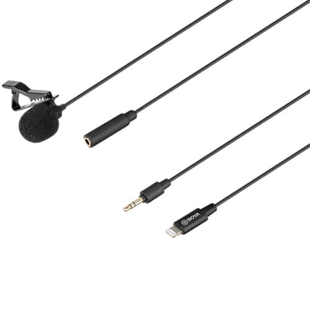 BOYA BY-M2 Digital Lavaliere Clip-On Microphone - Black