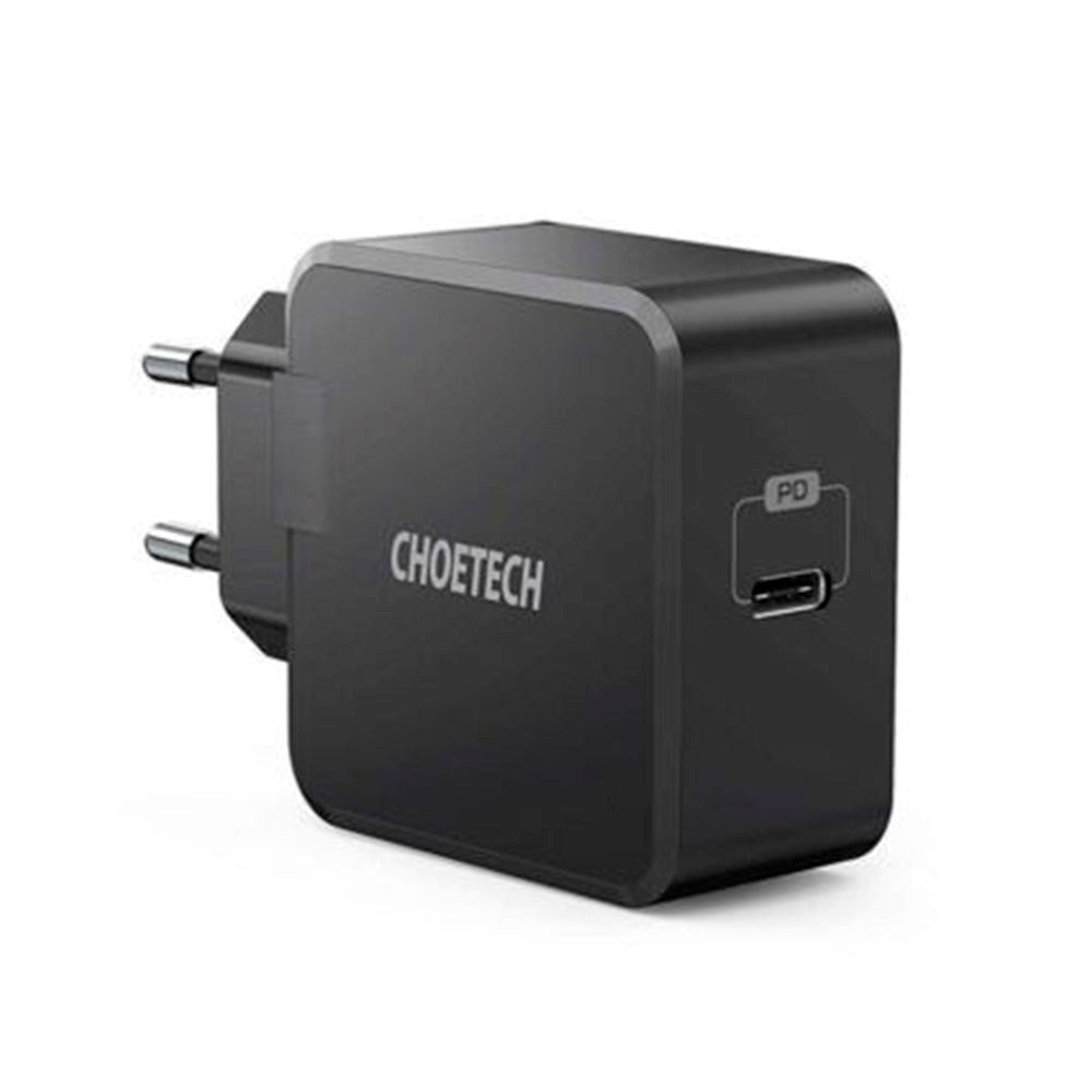 Choetech 30W Wall charger with USB-C - Power Delivery - Black