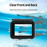 TELESIN Waterproof Case for GoPro Hero 9 / 10 / 11 / 12 / 13 - Transparent / Black