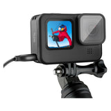 TELESIN GoPro Hero 9 / 10 / 11 / 12 / 13 Battery Cover with Cable Cutout - Black
