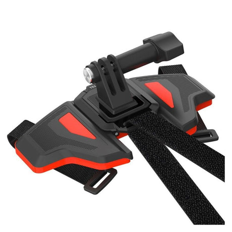 TELESIN Helmet Mount for Action Camera - Black / Orange