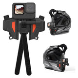 TELESIN Helmet Mount for Action Camera - Black / Orange