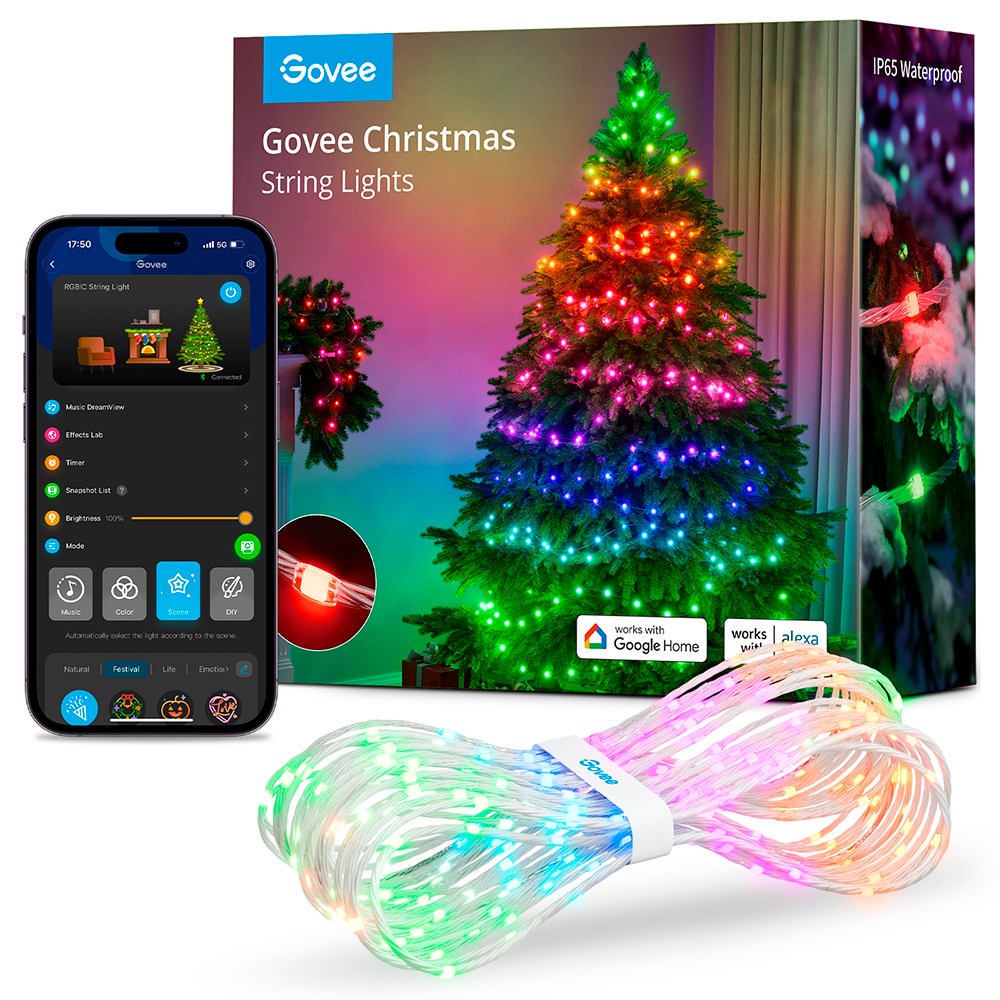 Govee Christmas Lights 20m Smart Home String Lights - Multicolored Lights