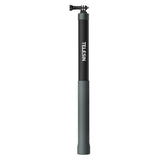 TELESIN Telescopic Selfie Stick with Silicone Grip - 3 meters - Black / Grey