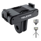 TELESIN Magnetic Double Claw Mount for DJI Osmo Action 3 / 4 / 5 Pro - Black