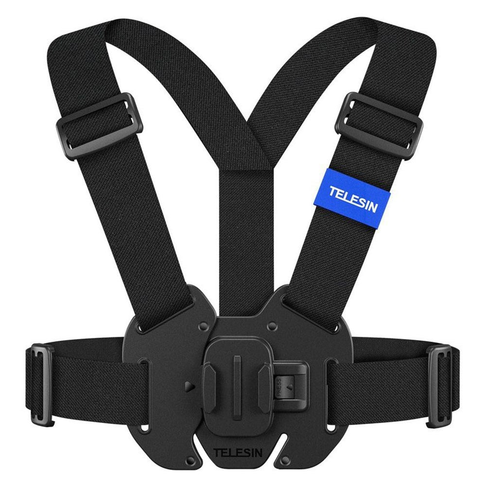 TELESIN Elastic Chest Mount for Action Camera - Black