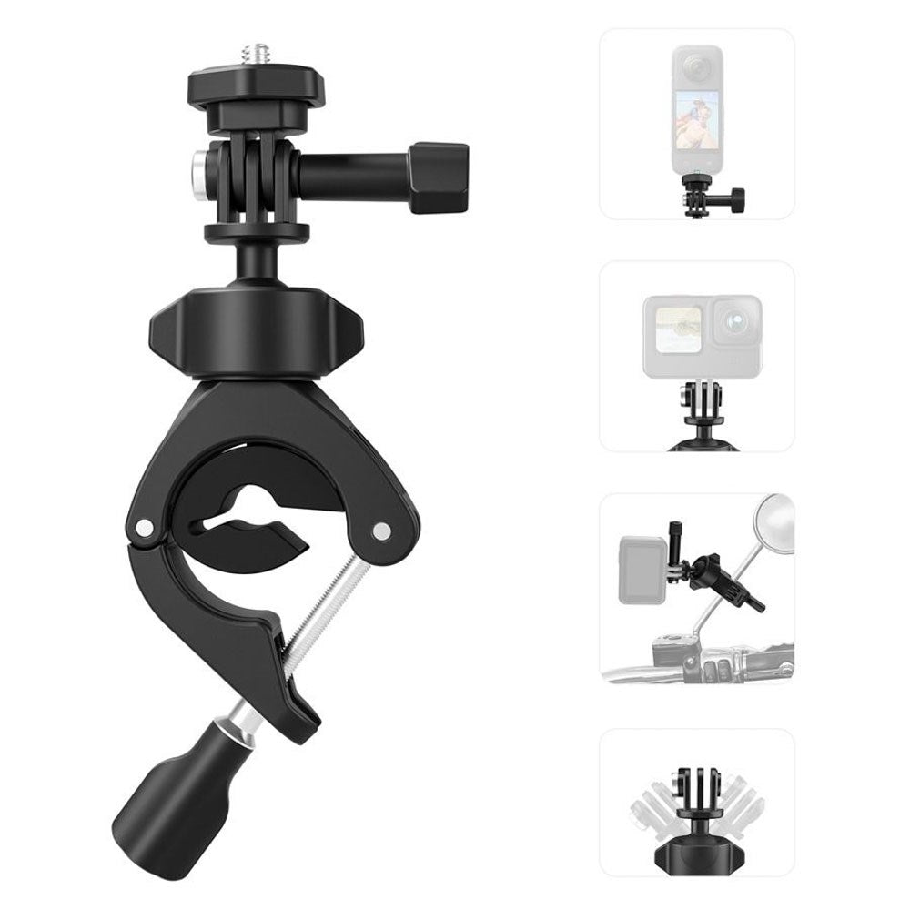 TELESIN Bicycle Frame Mount for Action Camera - Black