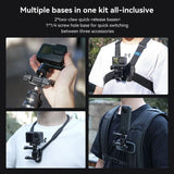 TELESIN Quick-Release Adapter Set for Action Camera - Black