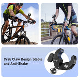 TELESIN Mounting Clamp with Rotatable Joints for Action Camera - Black / Grey