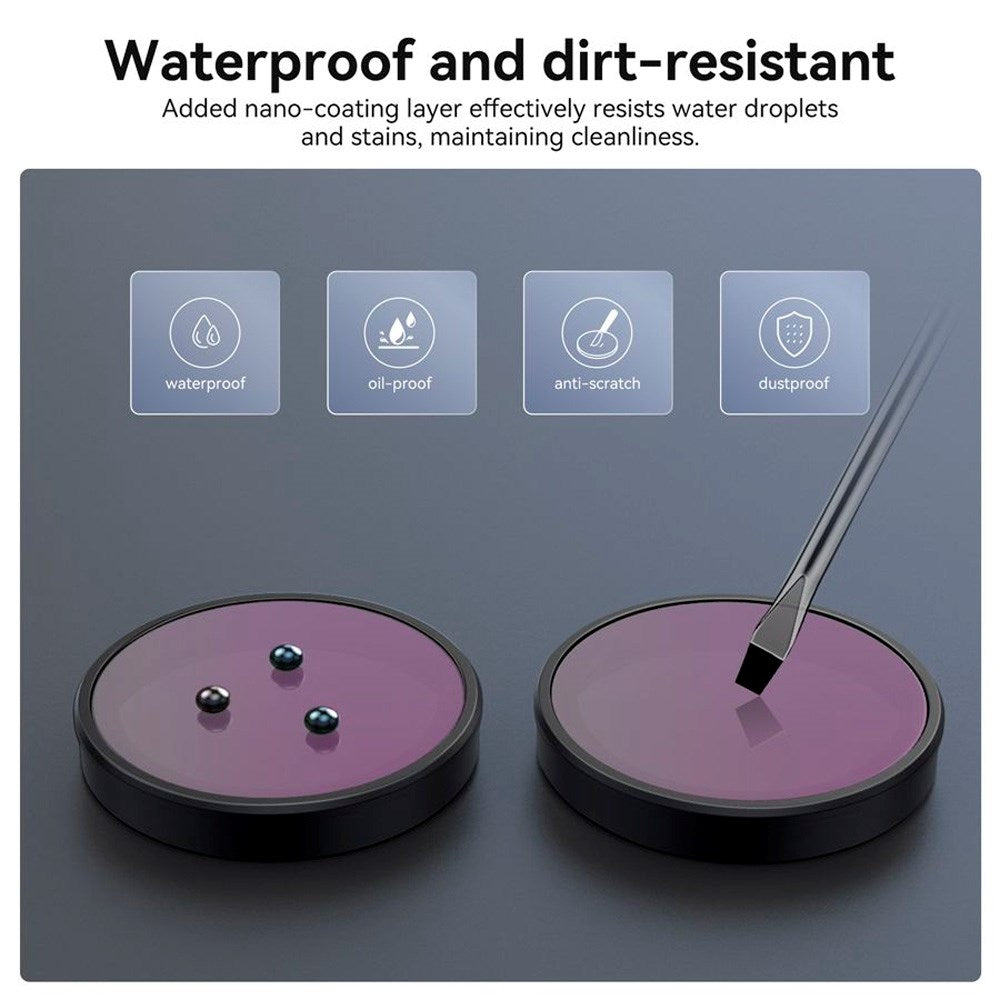 TELESIN CPL+ND8/16/32 Lens Filter Kit for DJI Osmo Action 3 / 4 / 5 Pro - Transparent