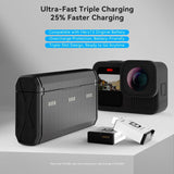 TELESIN Battery Charging Case & 2x Stamina Battery Kit for GoPro Hero 13 - Black