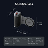 TELESIN Master Grip Holder for iPhone 17 Pro - Grey / Black