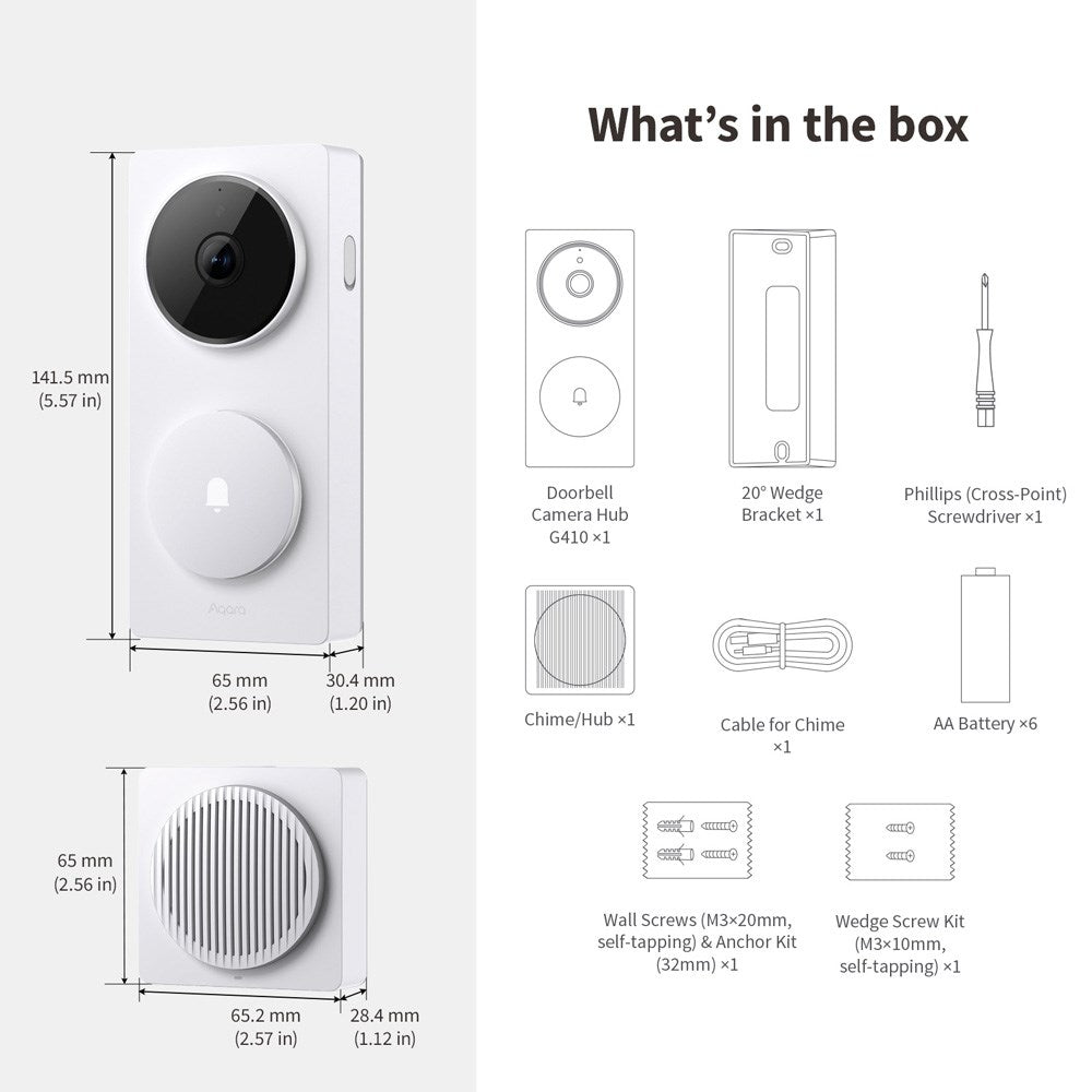 Aqara Doorbell Camera Hub G410 Select - White