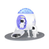 XO Spaceship Projector Lamp with Built-in Bluetooth Speaker - White