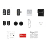 Hollyland LARK A1 Mini Duo Wireless Microphone with 1 x USB-C RX - Black