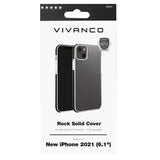 iPhone 13 Vivanco Rock Solid Case - Transparent & Black