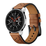 Samsung Galaxy Watch (46mm) Tech-Protect Genuine Leather Watch Strap - Brown