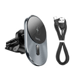 HOCO CA91 Magnetic Car Holder 15W Wireless Charger for Ventilation - MagSafe Compatible - Black