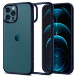 iPhone 12 / 12 Pro Spigen Ultra Hybrid Case - Transparent / Blue