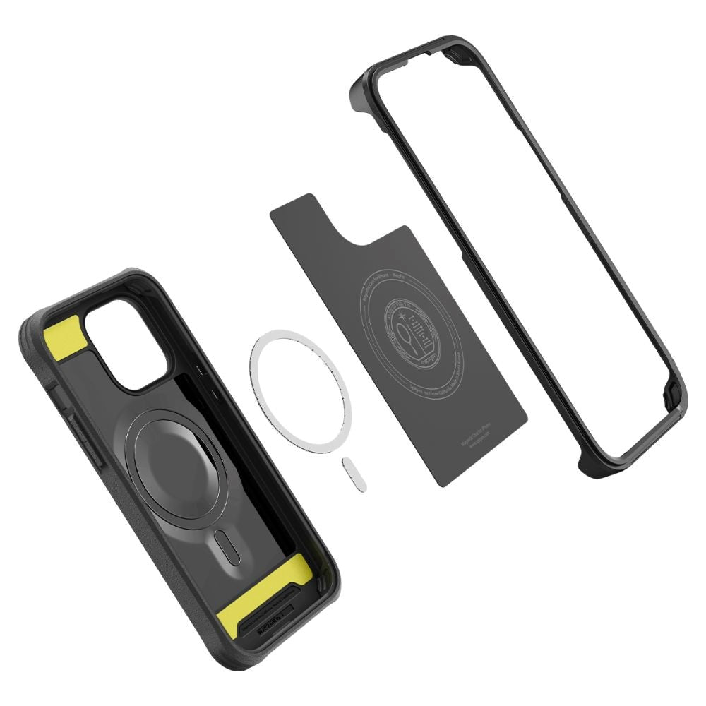 iPhone 14 Pro Spigen Geo Armor 360 Graders Case with Screen Protection - MagSafe Compatible - Black