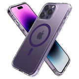 iPhone 14 Pro Spigen Ultra Hybrid Case - MagSafe Compatible - Transparent / Purple