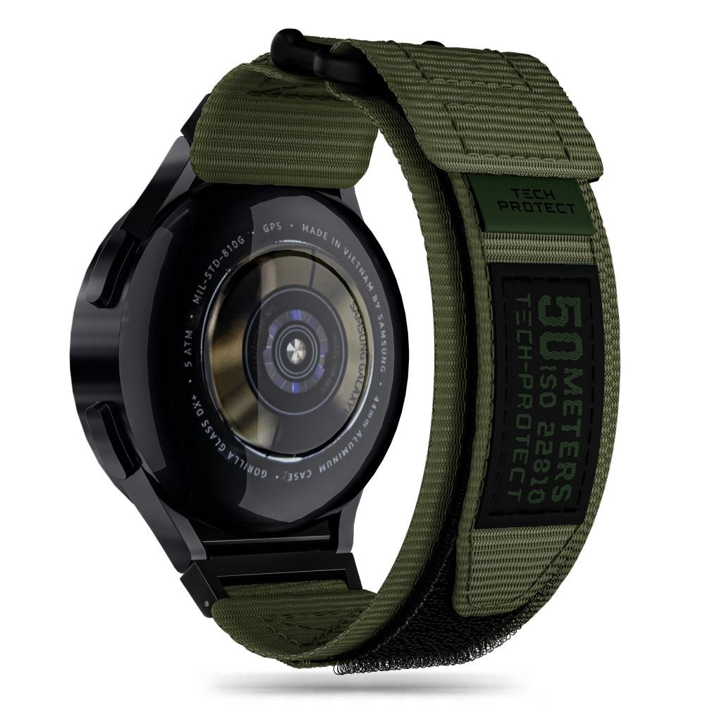 Samsung Galaxy Watch (4 / 5 / 5 Pro / 6) Tech-Protect Scout Pro Fabric Strap - Green