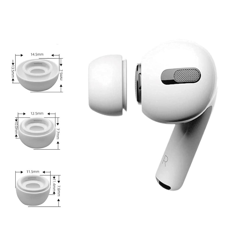 Tech-Protect Silicone EarBuds For AirPods Pro x 3 - White