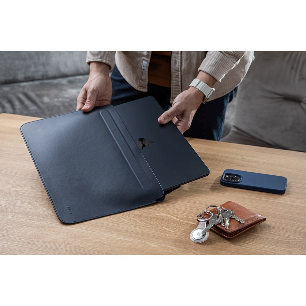 Epico Eco Leather MacBook / Laptop Sleeve 13" (320 x 225 mm) - Dark Blue