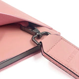 Philbert UltraSlim Vegan Leather Sleeve w. Strap for MacBook / Laptop 15" (35,5 x 25 x 2 cm) - Pink